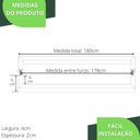 Ver imagem 6 de Puxador Inox U Para Porta Pivotante Preto Fosco 1.80 metro