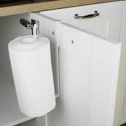 Suporte Para Porta Rolo de Papel Toalha Branco - 3 Suporte Para Porta Rolo de Papel Toalha Branco - 3