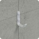 Ver imagem 2 de Cabide Gancho De Parede Branco Para Toalha Plus