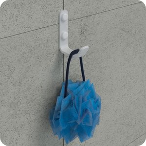 Cabide Gancho De Parede Branco Para Toalha Plus