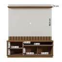 Ver imagem 3 de Home Painel Diamantina para Tv até 60” Polegadas com 1 Porta Amendoa/off White
