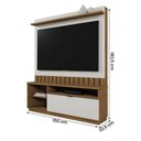 Ver imagem 4 de Home Painel Diamantina para Tv até 60” Polegadas com 1 Porta Amendoa/off White