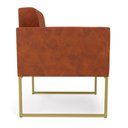 Ver imagem 4 de Poltrona Elisa Corano Base Metálica Industrial Dourado D03 - D’Rossi