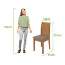 Ver imagem 6 de Conjunto Sala de Jantar Mesa Celebrare Tampo Vidro Redondo 100 Tampo Vidro Off White com 4 Cadeiras
