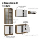 Ver imagem 5 de Armário de Cozinha Completa 270cm Rustic/branco Stella Madesa 11