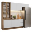 Ver imagem 3 de Armário de Cozinha Completa 270cm Rustic/branco Stella Madesa 11