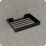 Suporte Porta Sabonete Para Banheiro de Parede Preto Plus - 4