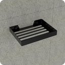 Ver imagem 4 de Suporte Porta Sabonete Para Banheiro de Parede Preto Plus