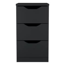 Gaveteiro com 3 Gavetas Preto - Multivisão - 5
