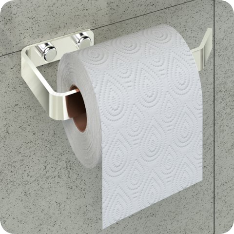 Suporte de Parede Porta Papel Higiênico Alto Brilho