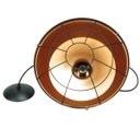 Ver imagem 2 de Luminária Pendente Industrial Retro 36cm Grade Preta e Cobre