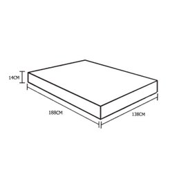 Colchão Casal Ducci Espuma D28 Branco Bambo (14x138x188) - 4
