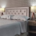 Ver imagem 1 de Cabeceira Cama Solteiro Capitonê Classic Diamond 2 Suede Bege 120 Rbl