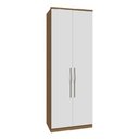 Ver imagem 1 de Guarda Roupa Modulado 02 Portas 234cm Setiba - Jequitibá/branco