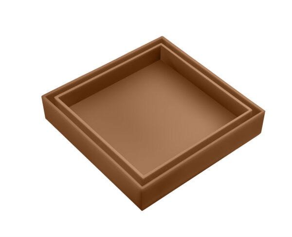 Kit Com Cinco Ralos Invisíveis/ocultos com Tela de Proteção Marrom Claro - 2