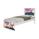 Ver imagem 2 de Cama Solteiro com Cabeceira Adesivada Sereia Nas Pedras