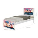 Ver imagem 1 de Cama Solteiro com Cabeceira Adesivada Sereia Nas Pedras