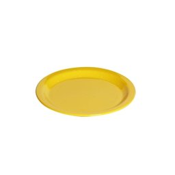 Conjunto de Prato Elegance Vemplast 19cm Linha Tropical em Polipropileno com 12 peças - Amarelo - 2