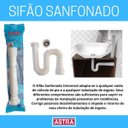 Ver imagem 7 de Kit 3un Sifão Sanfonado Extensivo Universal Abs Branco Astra