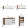 Cozinha Compacta para Apartamento Planejada 200x202 Cm 3 Peças MDP Branco MENU - 3
