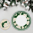 Ver imagem 5 de Aparelho de Jantar 24pç Versa Natal Clássico Verde Porcelana Germer