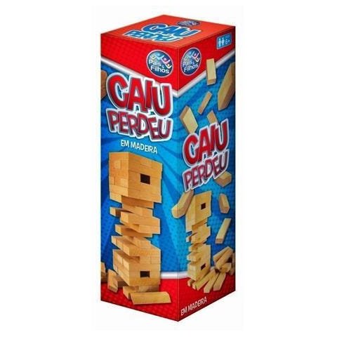 Jogo Caiu Perdeu 54 Peças Pais e Filhos