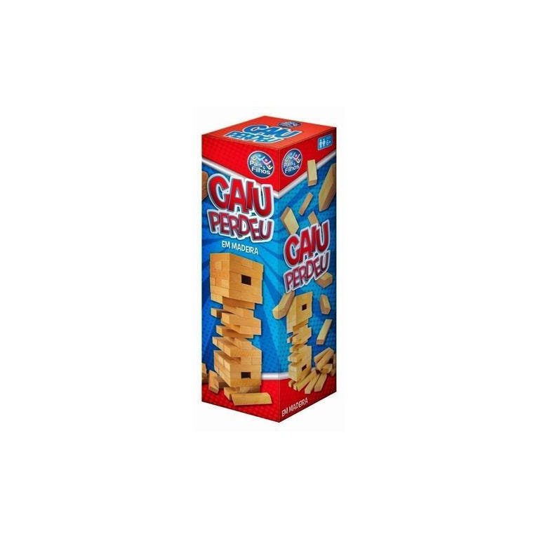 Jogo Caiu Perdeu 54 Peças Pais e Filhos