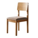Ver imagem 3 de Kit 6 Cadeiras para Sala de Jantar Pés Madeira Maciça Ana Marrom/Cinamomo/Veludo Bege