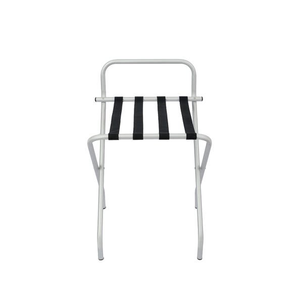 Suporte Para Mala Anodização Fosco Tira Em Nylon Preta Com Encosto - 74X52X52 Cm - 2