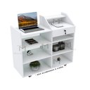 Ver imagem 6 de BALCÃO CAIXA VITRINE COM GAVETA E RODINHAS M441.B (LOJA) 100% MDF MUNDI MOVEIS