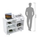 Ver imagem 7 de BALCÃO CAIXA VITRINE COM GAVETA E RODINHAS M441.B (LOJA) 100% MDF MUNDI MOVEIS