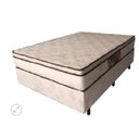 Ver imagem 3 de Cama(Box Casal+Colchão Mola) 138×188×26 Suede Preto