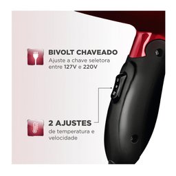 Secador de Cabelo Mondial Max Travel 1200w Bivolt - Sc-10 - 4