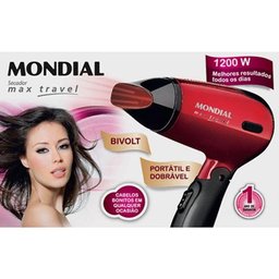 Secador de Cabelo Mondial Max Travel 1200w Bivolt - Sc-10 - 7