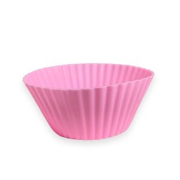 Kit com 6 Formas para Cupcake Silicone 7cm Multiuso - Rosa - 2