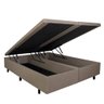 Cama Box Baú King 193x203x42cm Courino Linho com Pistão a Gás - 3