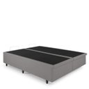 Ver mais imagens de Cama Box Baú King 193x203x42cm Courino Linho com Pistão a Gás