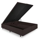 Ver imagem 3 de Cama Box Baú King 193x203x42cm Courino Linho com Pistão a Gás