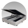 Cama Box Baú Queen 158x198x42cm Courino Linho com Pistão a Gás - 4