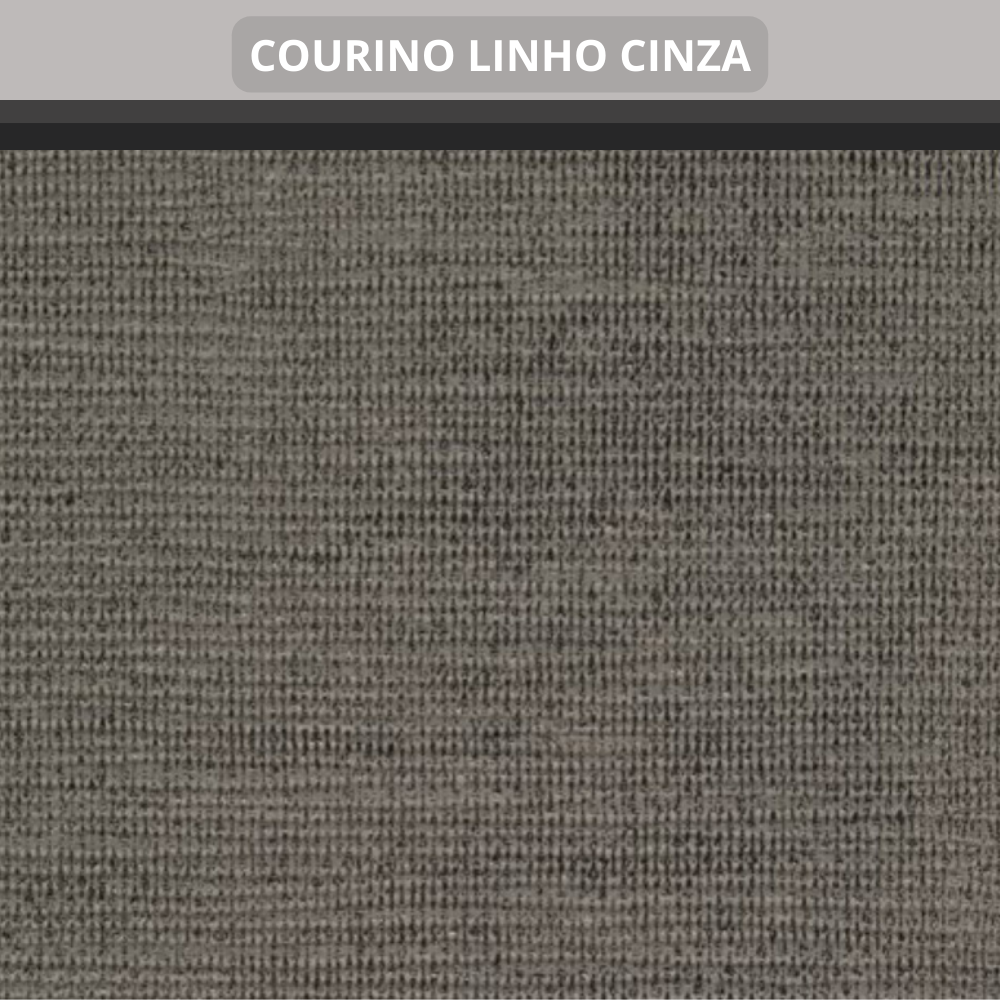 Base Box Baú Queen 158x198x42cm Courino Linho Cinza com Pistão a Gás - 8