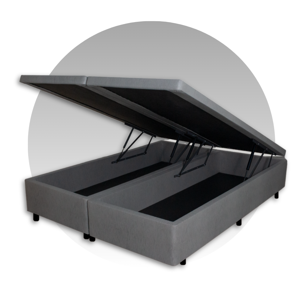 Cama Box Baú Queen 158x198x42cm Courino Linho com Pistão a Gás - 7