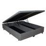 Cama Box Baú Queen 158x198x42cm Courino Linho com Pistão a Gás - 3
