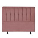 Ver imagem 2 de Cabeceira Estofada Kiara 160cm Queen Size para Cama Box Quarto Suede Rose Gold - Ahazzo Móveis