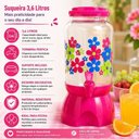 Ver imagem 2 de Suqueira Dispenser Multiuso Florida para Bebidas e Produtos de Limpeza Polipropileno com Torneira