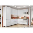 Ver imagem 5 de Balcão Cozinha P/ Cooktop C/ Tampo Rainha C/ 1 Porta e 1 Nicho Forno 70 Cm Branca/nature - Nesher