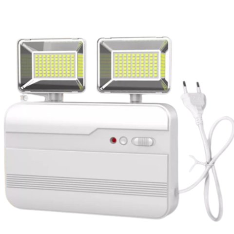 Luminária Emergência Led Evo 2 Blocos Autônomo 5w 6000k 600lm Br Avant