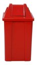 Ver imagem 1 de Cesto Quadrado com Tampa Vai-vem 60 Litros Cor:cesto Vermelho