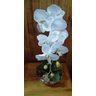ARRANJO ORQUÍDEA ARTIFICIAL SEDA 48 CM BRANCA - 3