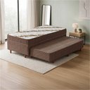 Ver imagem 2 de Cama Bibox Conjugada Solteiro Ortopédica com Cama Auxiliar Sleep Prime 88x188x49cm