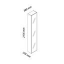 Ver imagem 6 de Home para TV Luminare 2 Cristaleiras LED Vidro Reflecta 100% MDF Off White - Gelius